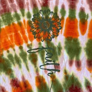 GAP Tie-Dye Short Sleeve Tee - Orange, Green, Brown